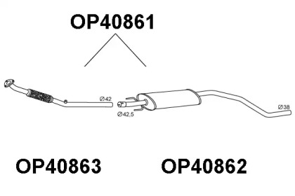 Амортизатор (VENEPORTE: OP40861)