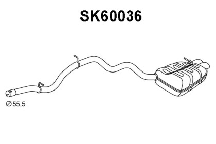 Амортизатор (VENEPORTE: SK60036)