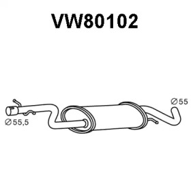 Амортизатор (VENEPORTE: VW80102)