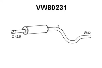 Амортизатор (VENEPORTE: VW80231)