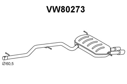 Амортизатор (VENEPORTE: VW80273)