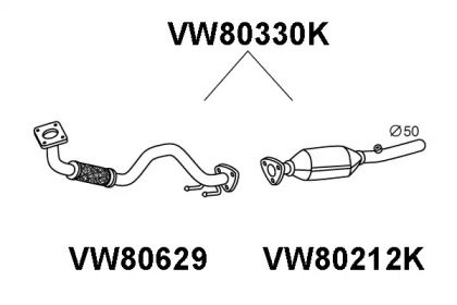 Катализатор (VENEPORTE: VW80330K)