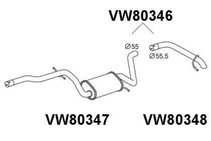 Амортизатор (VENEPORTE: VW80346)