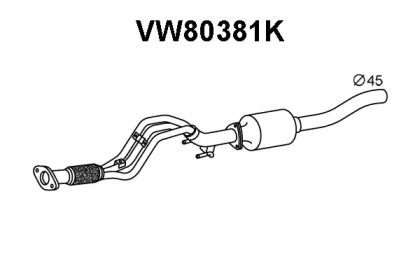 Катализатор (VENEPORTE: VW80381K)