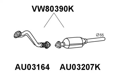 Катализатор (VENEPORTE: VW80390K)