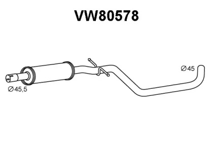 Амортизатор (VENEPORTE: VW80578)