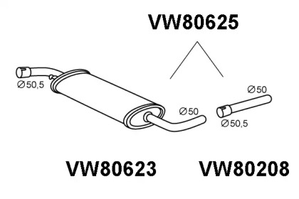 Амортизатор (VENEPORTE: VW80625)