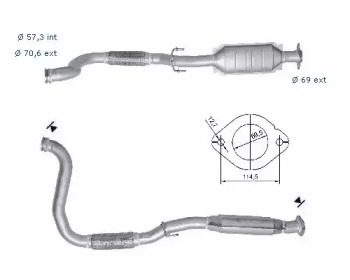 Катализатор (MAGNAFLOW: 61605D)