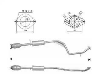 Катализатор (MAGNAFLOW: 64808)