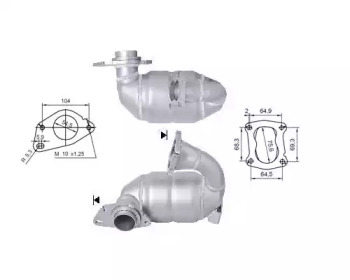 Катализатор (MAGNAFLOW: 66314D)