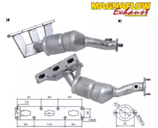 Катализатор (MAGNAFLOW: 70615)