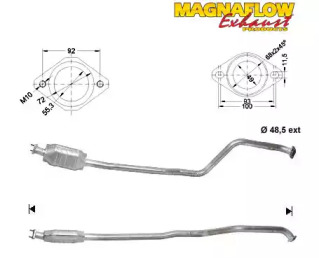 Катализатор (MAGNAFLOW: 74810D)