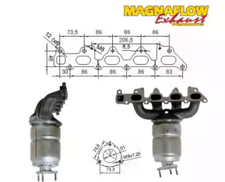 Катализатор (MAGNAFLOW: 75805)