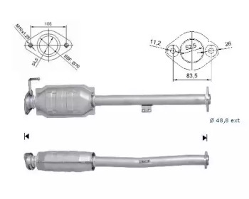 Катализатор (MAGNAFLOW: 77611)