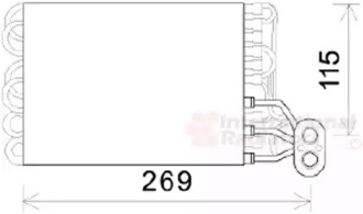 Испаритель (VAN WEZEL: 1700V422)