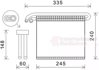 Испаритель (VAN WEZEL: 1800V456)