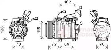 Компрессор (VAN WEZEL: 2500K270)
