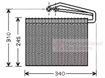 Испаритель (VAN WEZEL: 3700V400)