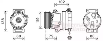 Компрессор (VAN WEZEL: 4300K474)