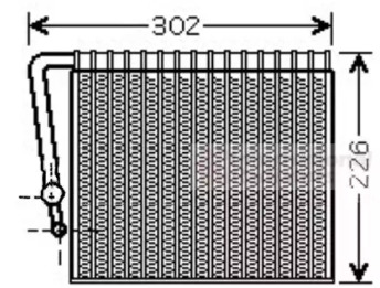 Испаритель (VAN WEZEL: 4300V356)