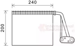 Испаритель (VAN WEZEL: 4300V566)