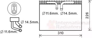 Испаритель (VAN WEZEL: 4700V072)