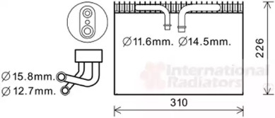 Испаритель (VAN WEZEL: 4700V075)