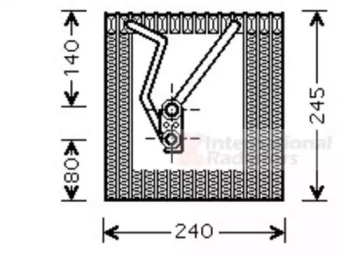 Испаритель (VAN WEZEL: 5800V241)