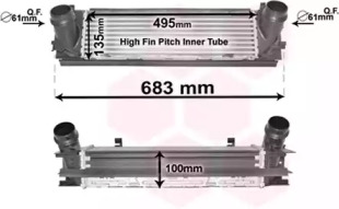 Теплообменник (VAN WEZEL: 06004467)