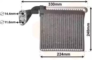 Испаритель (VAN WEZEL: 1800V459)