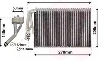 Испаритель (VAN WEZEL: 4700V073)