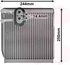 Испаритель (VAN WEZEL: 8300V199)