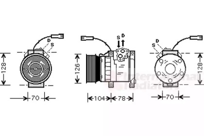 Компрессор (VAN WEZEL: 0200K168)