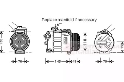 Компрессор (VAN WEZEL: 0600K017)