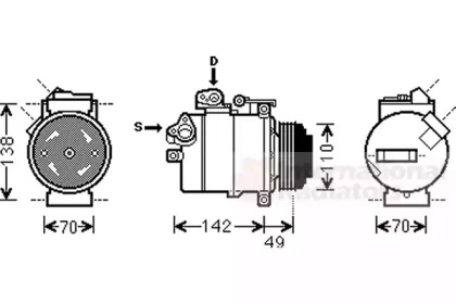 Компрессор (VAN WEZEL: 0600K389)