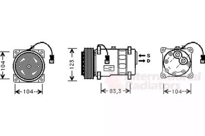 Компрессор (VAN WEZEL: 0900K177)