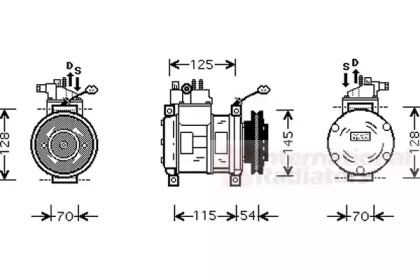 Компрессор (VAN WEZEL: 0700K074)