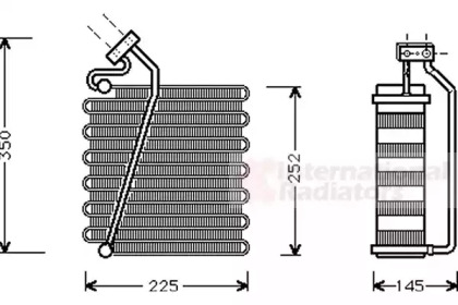 Испаритель (VAN WEZEL: 0700V043)