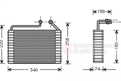 Испаритель (VAN WEZEL: 8100V047)