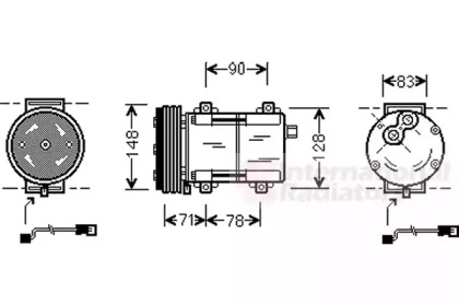 Компрессор (VAN WEZEL: 1800K283)