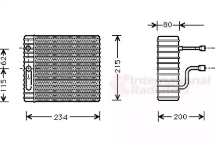 Испаритель (VAN WEZEL: 1800V089)