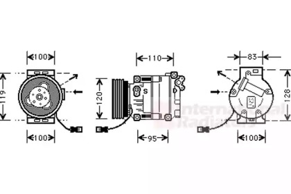 Компрессор (VAN WEZEL: 1700K034)