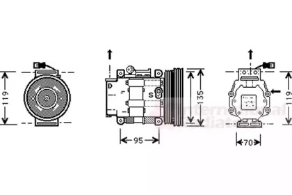 Компрессор (VAN WEZEL: 1700K041)