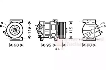 Компрессор (VAN WEZEL: 1700K330)