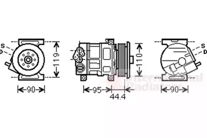 Компрессор (VAN WEZEL: 1700K394)