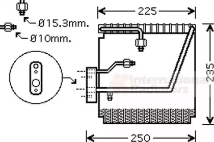 Испаритель (VAN WEZEL: 2500V198)