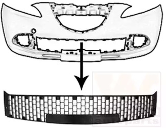 Решетка-облицовка (VAN WEZEL: 1779590)