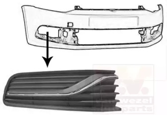 Решетка-облицовка (VAN WEZEL: 5814592)