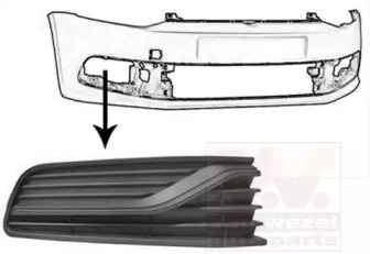 Решетка-облицовка (VAN WEZEL: 5814596)