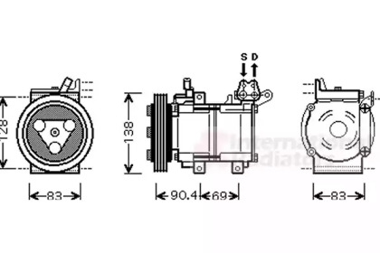 Компрессор (VAN WEZEL: 8300K051)